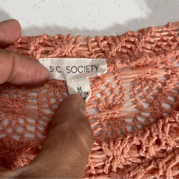 S.C Society Crochet oversized Top size M - Picture 6 of 8